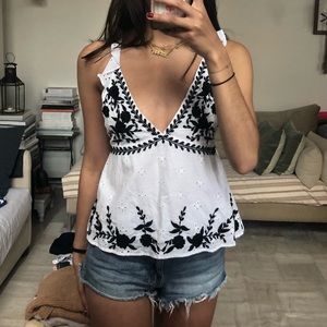 floral crochet top